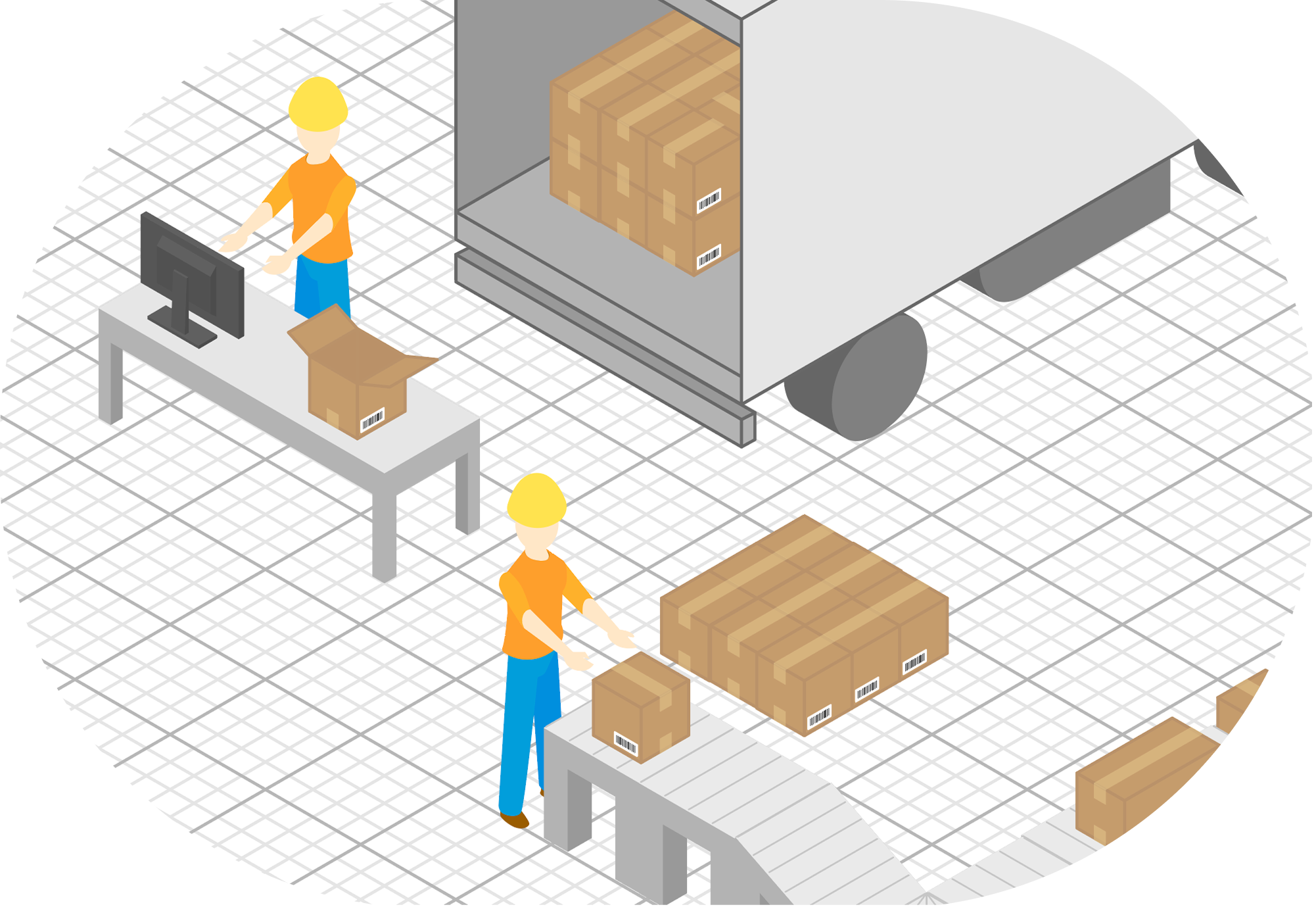 Upstream warehouse management interface